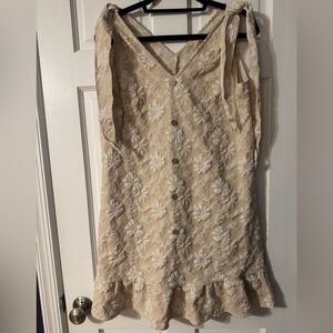 Floral Lace Sleeveless Dress